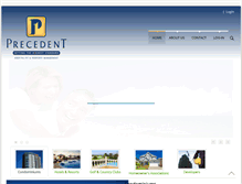 Tablet Screenshot of precedentmgt.com